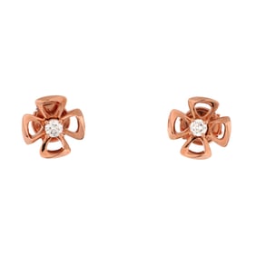 Bvlgari Fiorever Stud Earrings 18K Rose