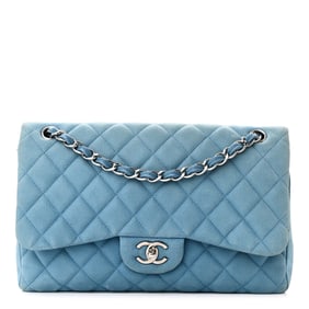 Chanel Iridescent Caviar Quilted Jumbo Double