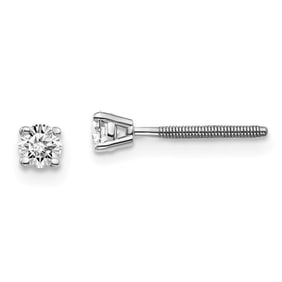 14k White Gold 1/5ct Lab Grown Diamond Earring