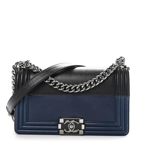 Chanel Calfskin Medium Bi-Color Boy Flap