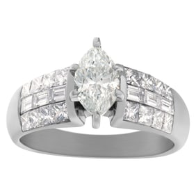 Gia Certified Marquise Diamond 1.01 ct.