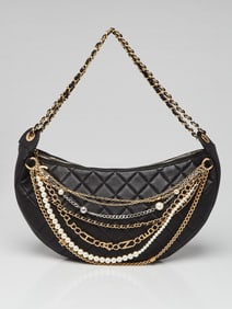 Chanel Black Quilted Lambskin Leather Paris-New