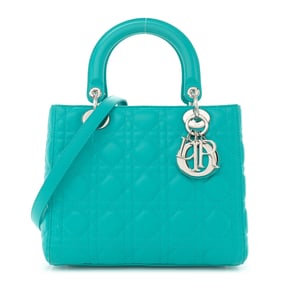 Christian Dior Lambskin Cannage Medium Lady