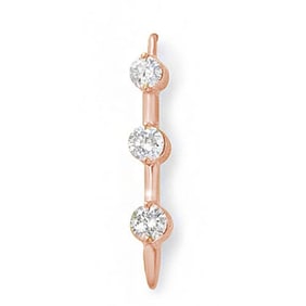 1.0 ctw Certified VS/SI Diamond Pendant 14k Rose Gold