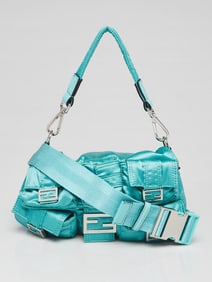 Fendi Green Nylon Convertible Multipocket Belt