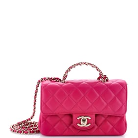 Chanel Crystal Chain Flap Top Handle
