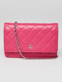 Chanel Pink Quilted Lambskin Leather Classic