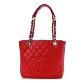 Chanel Caviar Quilted Petit Shopping Tote