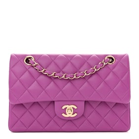 Chanel Lambskin Quilted Small Double Flap