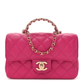 Chanel Lambskin Quilted Mini Crystal Top