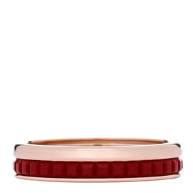 Boucheron 18K Pink Gold Red Ceramic
