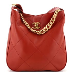 Chanel Easy Mood Hobo Quilted Calfskin