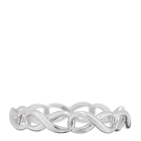 Tiffany Sterling Silver Narrow Infinity Band