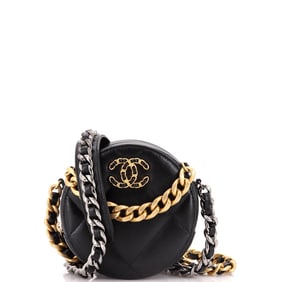 Chanel 19 Round Clutch with Chain