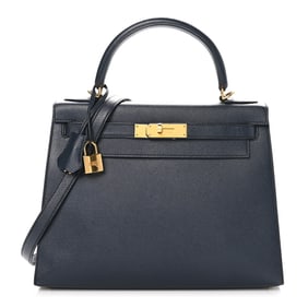 Hermes Epsom Kelly Sellier 28 Bleu