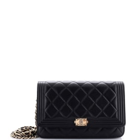Chanel Boy Wallet on Chain Quilted