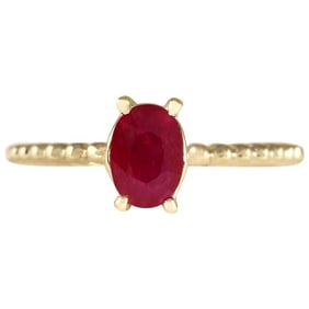 Ruby Ring 14K Yellow Gold