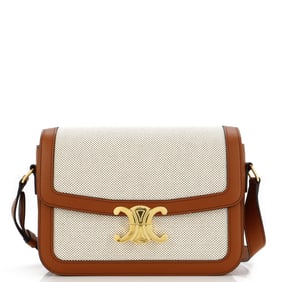 Celine Triomphe Shoulder Bag Canvas with