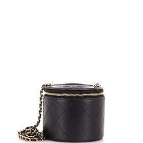 Chanel CC Round Vanity Case with