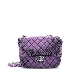 Chanel Denimpression Flap Bag Quilted Distressed