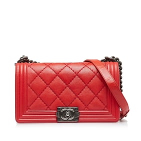 Chanel Small Calfskin Double Stitch Boy