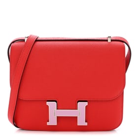 Hermes Epsom Enamel Constance 18 Rouge