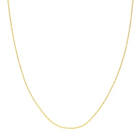 14K Yellow Gold 1.15 mm Singapore Chain with Lobster Clasp -20 in