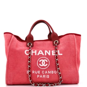 Chanel Deauville Tote Canvas Medium