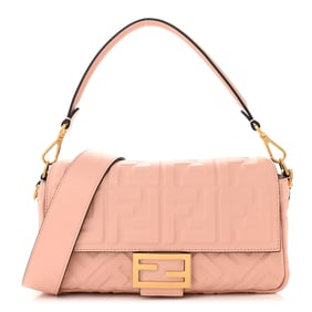 Fendi Nappa FF 1974 Embossed Baguette