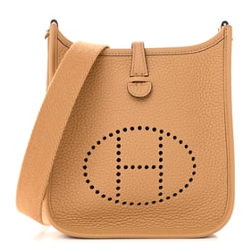 Hermes Taurillon Clemence Evelyne TPM Biscuit