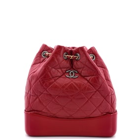Chanel Gabrielle Backpack Quilted Calfskin Small