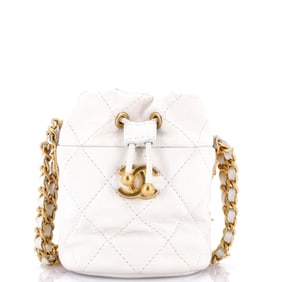 Chanel Twist Your Buttons Drawstring Bucket