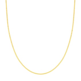 14K Yellow Gold 1.2mm Box Chain with Lobster Clasp - 24 in.