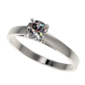 0.50 ctw Certified VS/SI Quality Cushion Cut Diamond Ring 10k White Gold