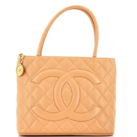 Chanel Medallion Tote Quilted Caviar