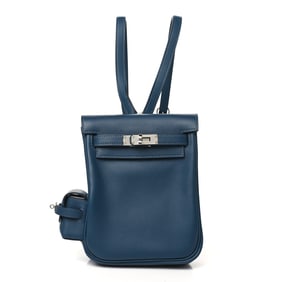 Hermes Swift Kelly Jump Backpack Bleu