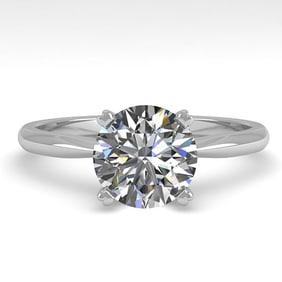 1.50 ctw VS/SI Diamond Engagment Designer Ring 14k White Gold