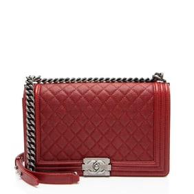 Chanel Caviar Leather New Medium Boy