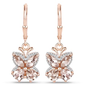 1.88 CT Genuine Morganite 14K Rose