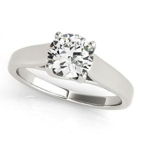 1 ctw Certified VS/SI Diamond Ring 18k White Gold