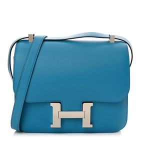 Hermes Evercolor Constance 24 Bleu Azteque