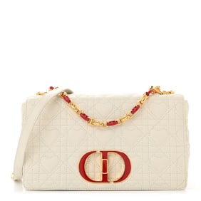 Christian Dior Calfskin Cannage Dioramour Medium