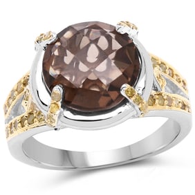 3.28 CT Genuine Smoky Quartz and