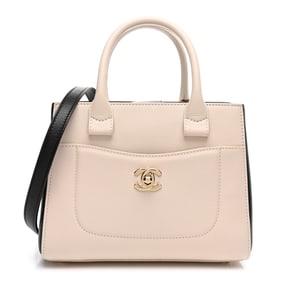 Chanel Grained Calfskin Mini Bi-Color Neo
