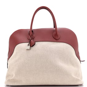 Hermes Bolide Bag Canvas with Leather