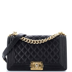 Chanel Boy Flap Bag Quilted Lambskin