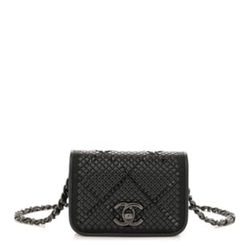 Chanel Lambskin Satin Strass Crystal Mini