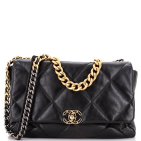 Chanel 19 Flap Bag Quilted Leather