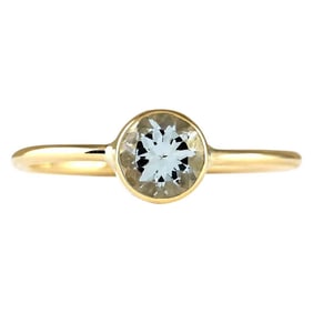 Aquamarine Ring 14K Yellow Gold
