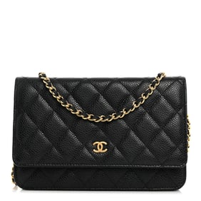 Chanel Caviar Quilted Wallet on Chain